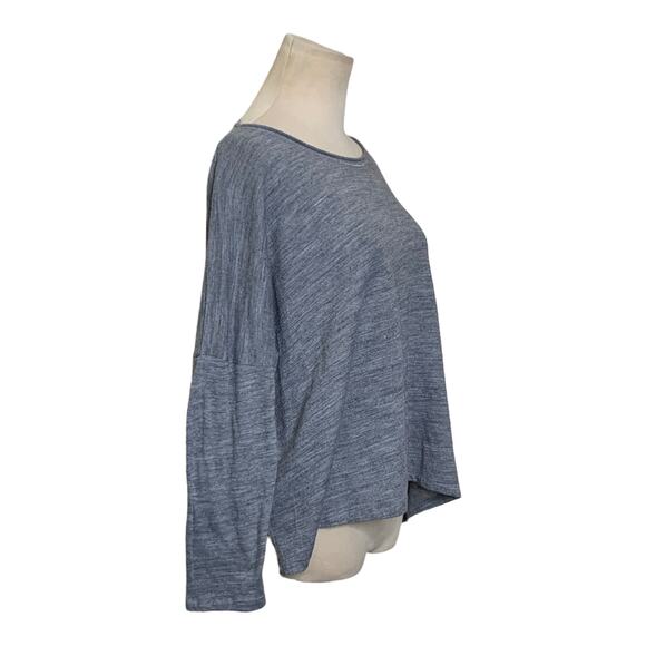 Oversize long sleeves boat neck gray top size M - Picture 5 of 6